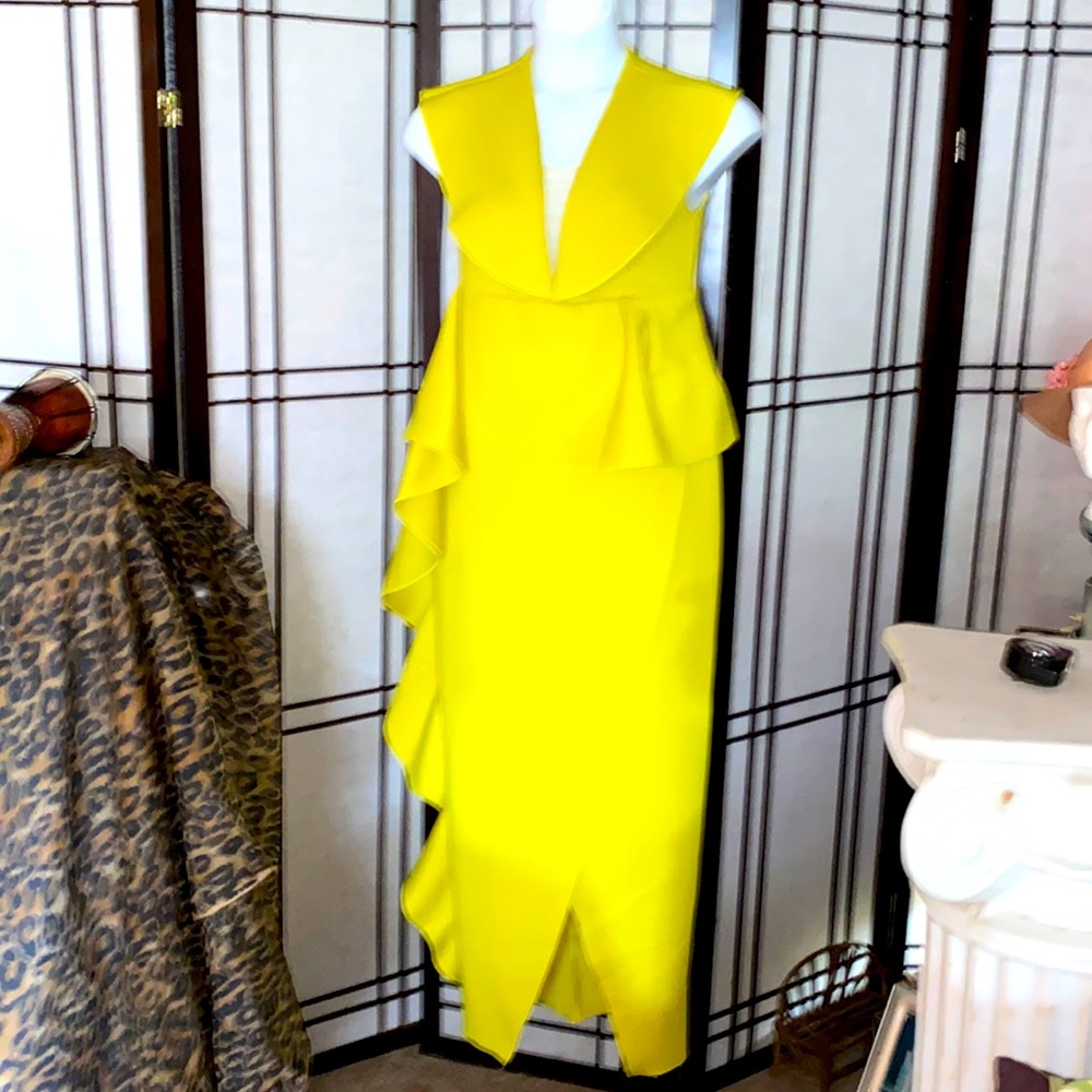 Lime green maxi dress